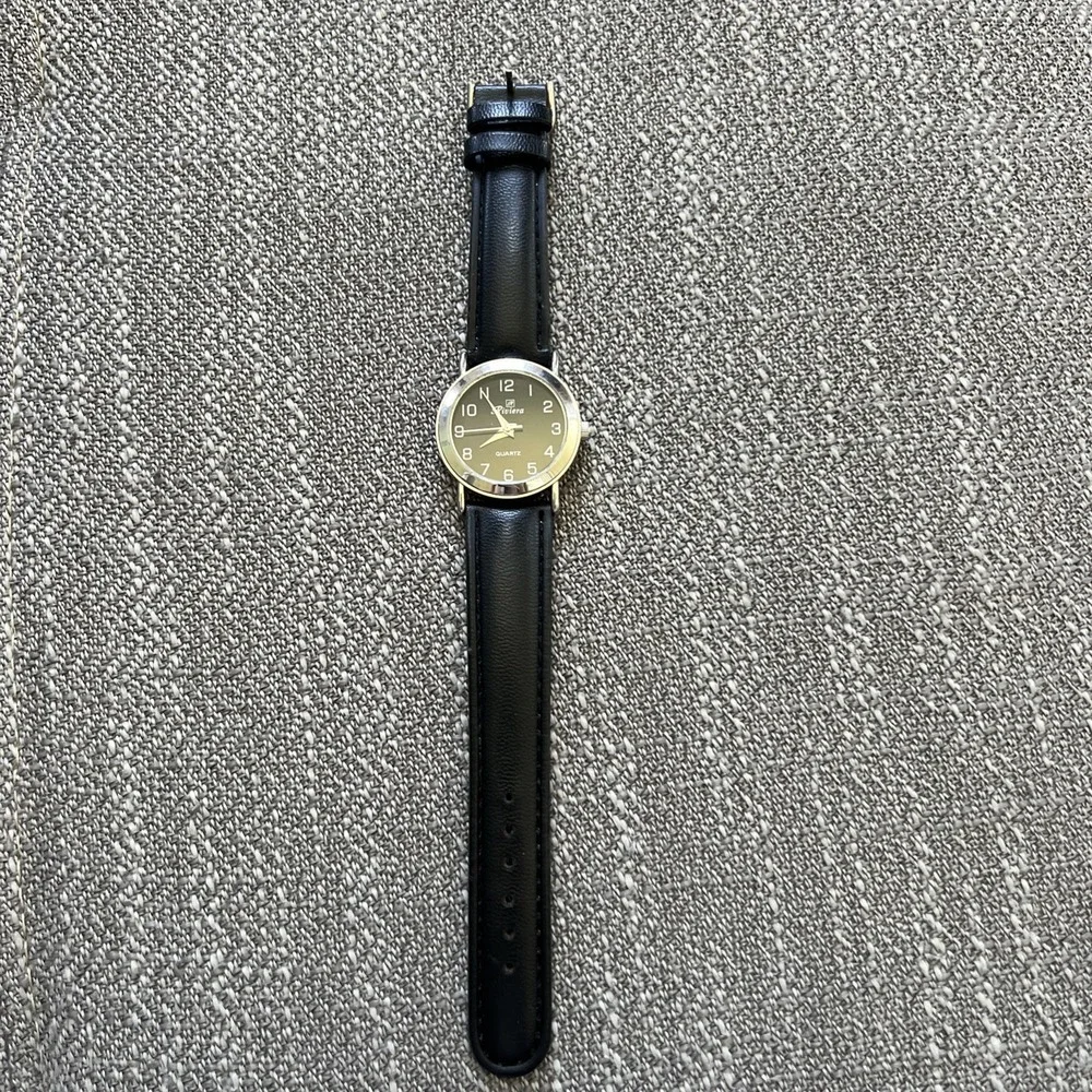 Riviera Black Quartz Watch NEEDS NEW BATTERY